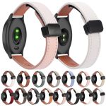 Schlankes 20-mm-Uhrenarmband aus Mikrofaserleder mit magnetischer Schnalle, For Garmin Forerunner 165, For Garmin Forerunner 165 Music, For Garmin Vivoactive 5 – Bild 2