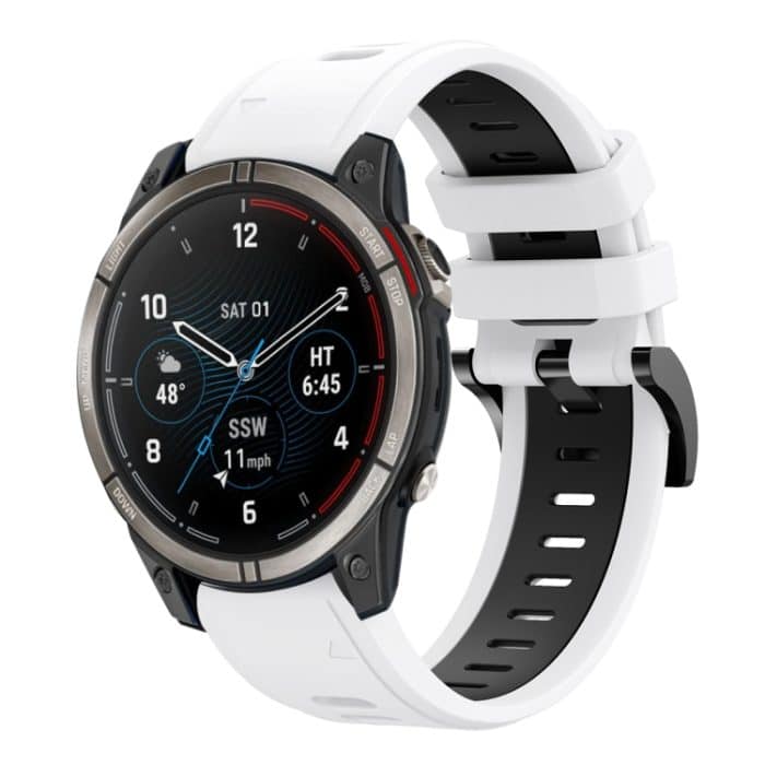 Sportliches zweifarbiges 22-mm-Silikon-Uhrenarmband – Bild 1