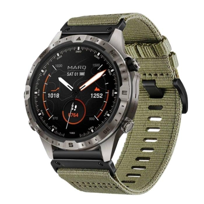 22 mm Uhrenarmband aus Nylon-Canvas mit Schnellverschluss – Bild 1