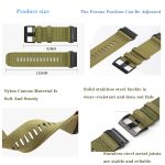 22 mm Uhrenarmband aus Nylon-Canvas mit Schnellverschluss, For Garmin Fenix E 47mm, For Garmin Fenix 8 MIP 47mm, For Garmin Fenix 7 Pro, For Garmin MARQ Gen 2, For Garmin Descent G1, For Garmin Fenix 7 Solar, For Garmin Fenix 7 Sapphire Solar... – Bild 3