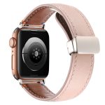 Uhrenarmband aus echtem Leder mit Magnetschnalle und Nähten, For Apple Watch 46mm / 49mm / 45mm / 44mm, For Apple Watch 42mm / 41mm / 40mm / 38mm – Bild 5