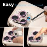 NORTHJO Kameraobjektivschutz CD Veins 3D Hartglasfolie, For iPhone 16 Pro / 16 Pro Max, For iPhone 16 / 16 Plus – Bild 7