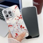 Galvanisierte TPU-Telefonhülle mit Blumenstruktur, For iPhone 16, For iPhone 15 Pro Max, For iPhone 15 Pro, For iPhone 15 – Bild 4