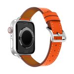 Klassisches Uhrenarmband aus echtem Kuhleder mit Verbindungsschnalle und schmalem Riemen, For Apple Watch 46mm / 49mm / 45mm / 44mm, For Apple Watch 42mm / 41mm / 40mm / 38mm – Bild 5