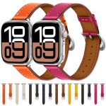 Klassisches Uhrenarmband aus echtem Kuhleder mit Verbindungsschnalle und schmalem Riemen, For Apple Watch 46mm / 49mm / 45mm / 44mm, For Apple Watch 42mm / 41mm / 40mm / 38mm – Bild 2