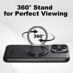 Suteni G3 Kohlefaser-Leder 360 Rotationshalter MagSafe Telefonhülle – Bild 3