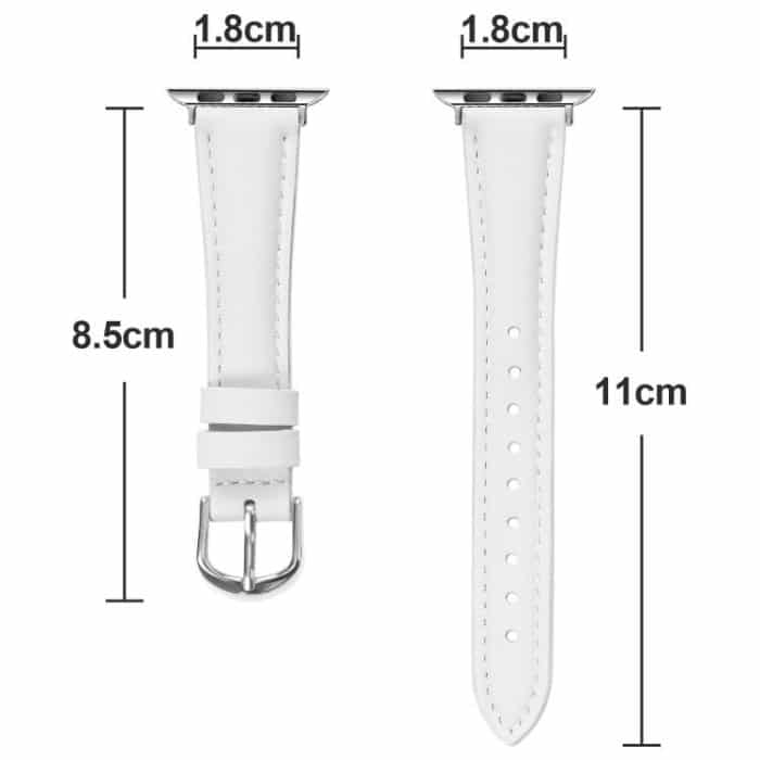 Small Waist PU Leather Watch Band, For Apple Watch 46mm / 49mm / 45mm / 44mm, For Apple Watch 42mm / 41mm / 40mm / 38mm – Bild 5