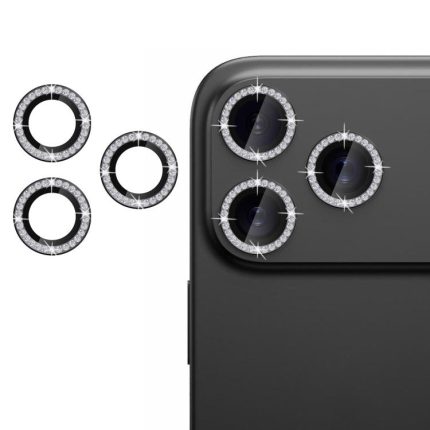 Kalebol Individual Camera Lens Diamond Ring Protector, For iPhone 17 Pro Max, For iPhone 17 Pro, For iPhone 17, For iPhone 17 Air, For iPhone 16e, For iPhone 16 Pro Max, For iPhone 16 Pro, For iPhone 16 Plus, For iPhone 16, For iPhone 15 Pro Max...