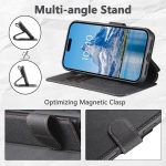 Suteni Q05 2-in-1 Multi-function MagSafe Wallet Litchi Leather Phone Case – Bild 5