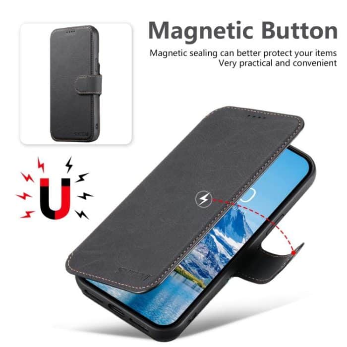 Suteni Q05 2-in-1 Multi-function MagSafe Wallet Litchi Leather Phone Case – Bild 6