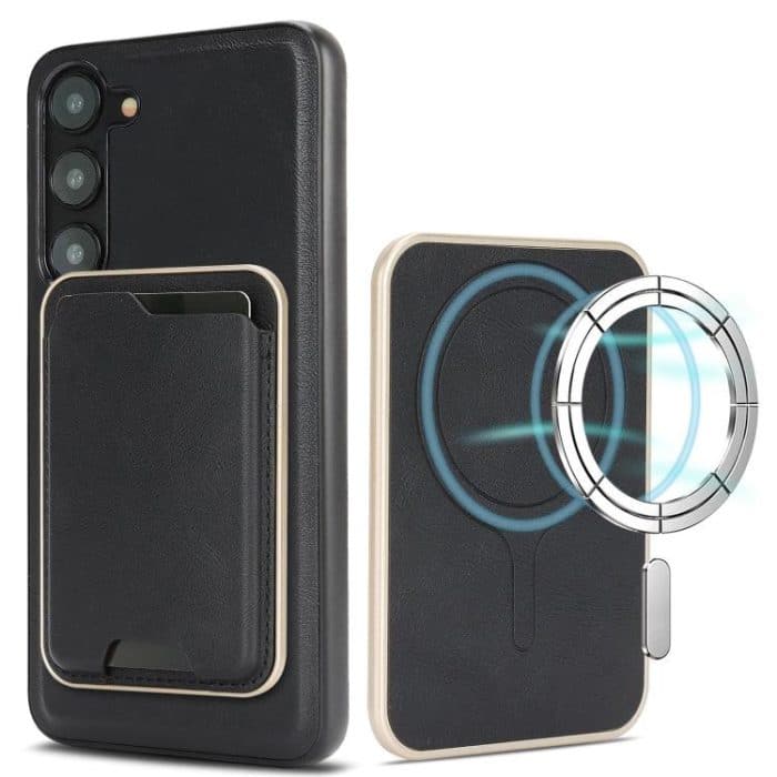 Kalebol Slim MagSafe Ring Magnetic Card Bag Leather Phone Case – Bild 1