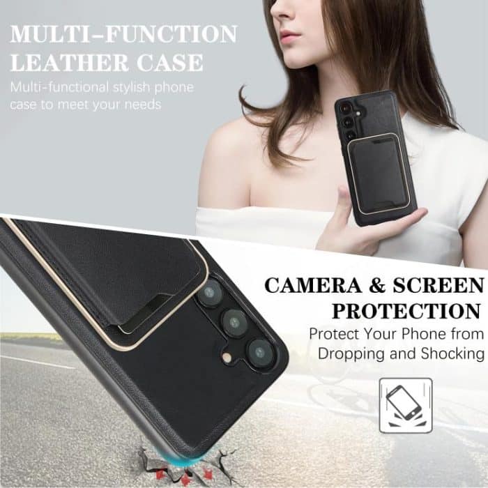 Kalebol Slim MagSafe Ring Magnetic Card Bag Leather Phone Case – Bild 7