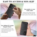 Kalebol Slim MagSafe Ring Magnetic Card Bag Leather Phone Case – Bild 8