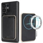 Kalebol Slim MagSafe Ring Magnetic Card Bag Leather Phone Case