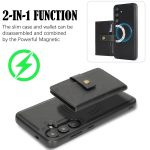 Kalebol Magnetic Button Card Bag MagSafe Ring Leather Phone Case – Bild 5