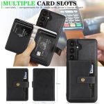 Kalebol Magnetic Button Card Bag MagSafe Ring Leather Phone Case – Bild 6