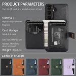 Kalebol Magnetic Button Card Bag MagSafe Ring Leather Phone Case – Bild 10