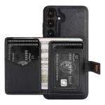 Kalebol Magnetic Button Card Bag MagSafe Ring Leather Phone Case – Bild 4