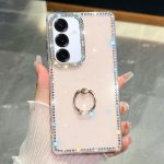 Rhinestone Glitter TPU Ring Holder Anti-fall Phone Case