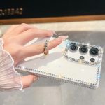 Rhinestone Glitter TPU Ring Holder Anti-fall Phone Case – Bild 5
