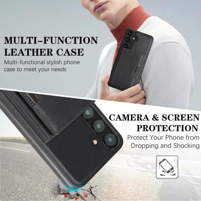 Kalebol Strong Magnetic MagSafe Tri-Fold Wallet Leather Phone Case – Bild 7