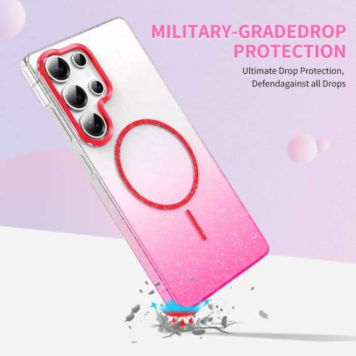 Gold Diamond Glitter Gradient MagSafe Shockproof Phone Case – Bild 3