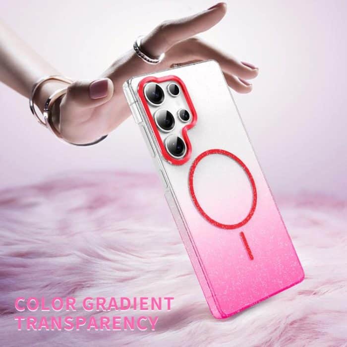 Gold Diamond Glitter Gradient MagSafe Shockproof Phone Case – Bild 5