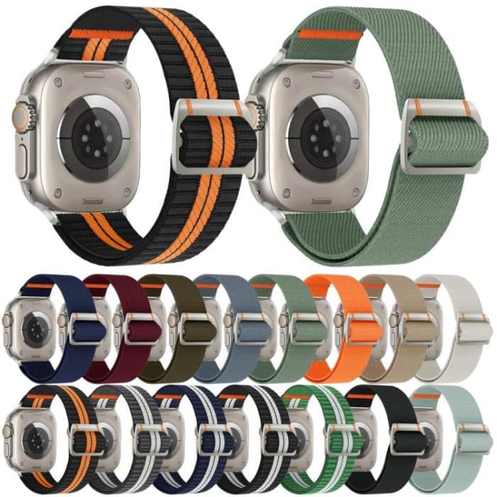 Watchman Mechanical Buckle Nylon Watch Band, For Apple Watch 46mm / 49mm / 45mm / 44mm, For Apple Watch 42mm / 41mm / 40mm / 38mm – Bild 2