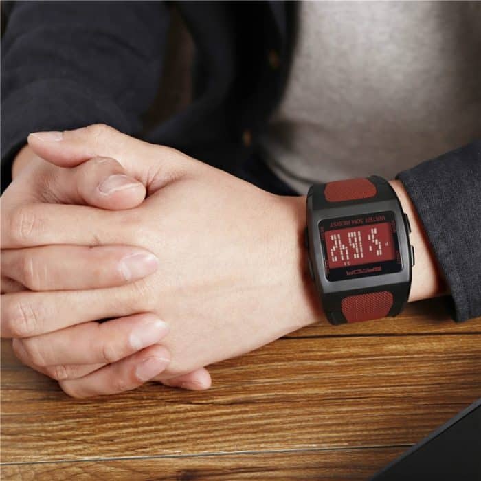 SANDA 222 Männer Sport Outdoor Bergsteigen Digitale Elektronische Uhr Quadratische Multifunktionale Wasserdichte Uhr – Bild 14