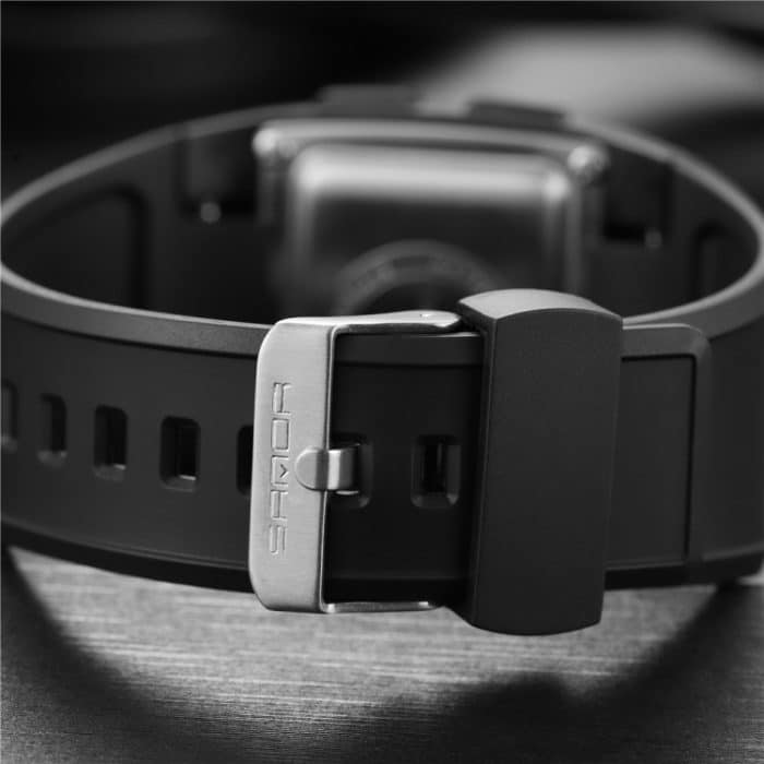 SANDA 222 Männer Sport Outdoor Bergsteigen Digitale Elektronische Uhr Quadratische Multifunktionale Wasserdichte Uhr – Bild 5