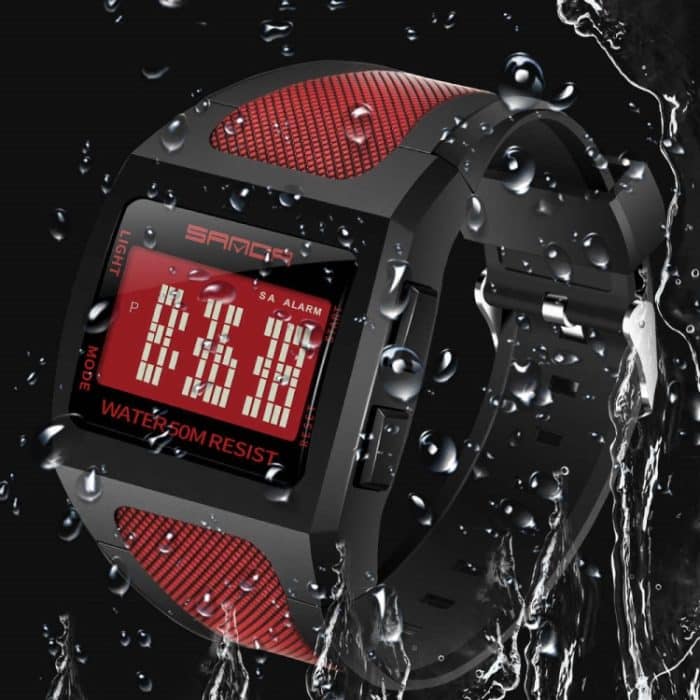 SANDA 222 Männer Sport Outdoor Bergsteigen Digitale Elektronische Uhr Quadratische Multifunktionale Wasserdichte Uhr – Bild 7