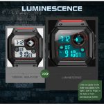 SANDA418 Quadratische Armbanduhr Schwimmen Wasserdicht Alarm Nachtlicht Männliche Studentenuhr Einfache Mode Sportuhr – Bild 11