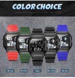 SANDA418 Quadratische Armbanduhr Schwimmen Wasserdicht Alarm Nachtlicht Männliche Studentenuhr Einfache Mode Sportuhr – Bild 13