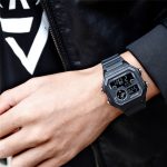 SANDA418 Quadratische Armbanduhr Schwimmen Wasserdicht Alarm Nachtlicht Männliche Studentenuhr Einfache Mode Sportuhr – Bild 19