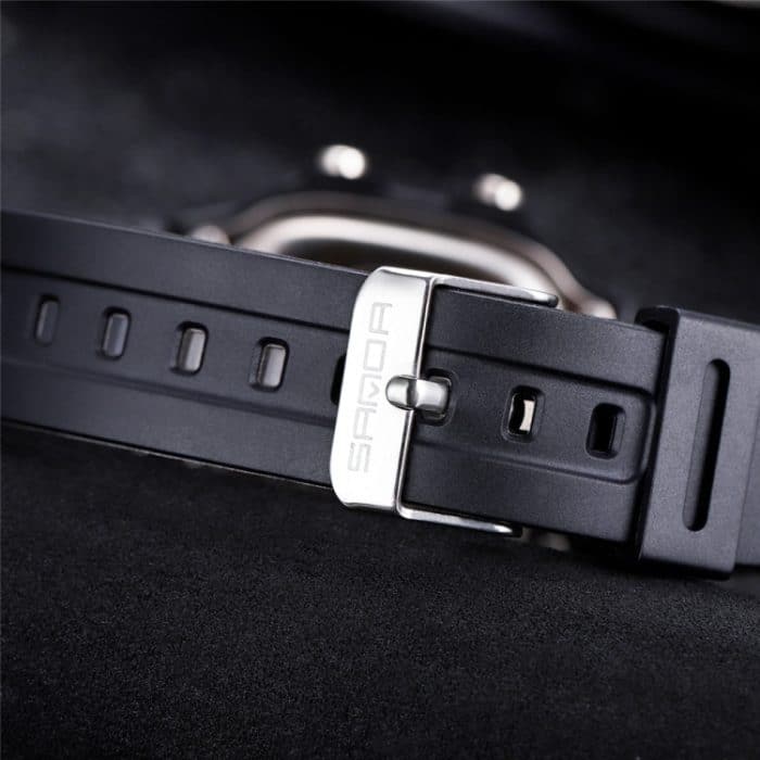 SANDA418 Quadratische Armbanduhr Schwimmen Wasserdicht Alarm Nachtlicht Männliche Studentenuhr Einfache Mode Sportuhr – Bild 6