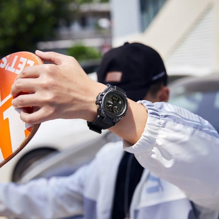 SANDA739 Uhr Platte Chao Männliche Uhr Männliche Student Mode Trend Multifunktionale Digitale Wasserdichte Elektronische Meter – Bild 11