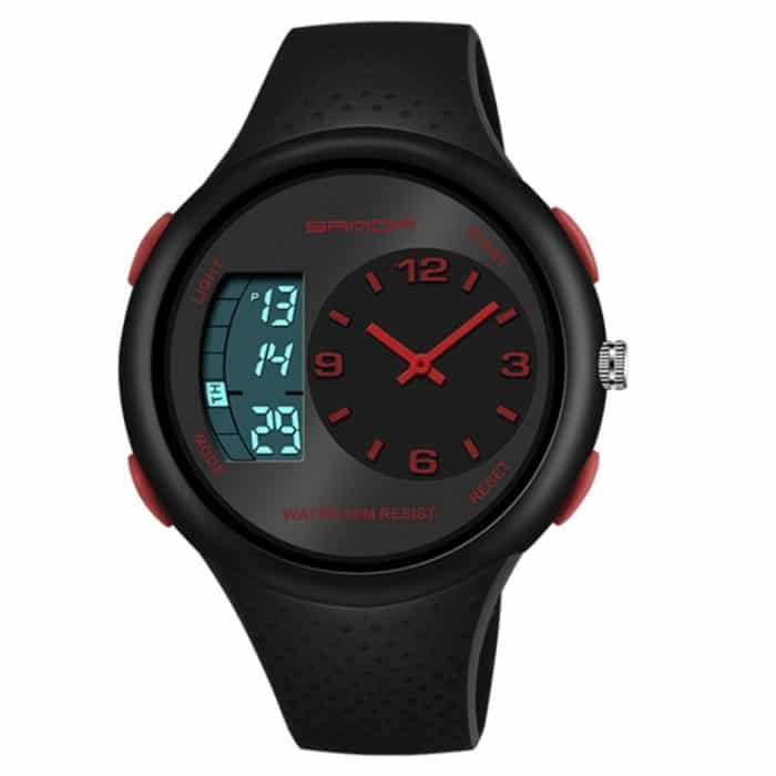 SANDA 763 Herren wasserdichte Studentenuhr, explosive Mode, multifunktional, Nachtlicht, Outdoor-Sport, Persönlichkeit, elektronische Armbanduhr – Bild 3