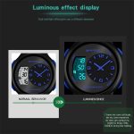 SANDA 763 Herren wasserdichte Studentenuhr, explosive Mode, multifunktional, Nachtlicht, Outdoor-Sport, Persönlichkeit, elektronische Armbanduhr – Bild 9