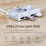 ORICO MH4PU-P 4-Port-USB3.0-Clip-HUB aus Aluminiumlegierung, MH4PU-P(Black), MH4PU-P(Silver) – Bild 6