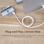 ORICO MH4PU-P 4-Port-USB3.0-Clip-HUB aus Aluminiumlegierung, MH4PU-P(Black), MH4PU-P(Silver) – Bild 8