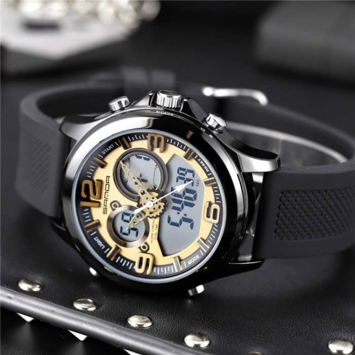 SANDA 793 Gezeitenuhr mit großem Zifferblatt, Studenten-Modetrend, multifunktionale, doppelt leuchtende, wasserdichte elektronische Uhr – Bild 5