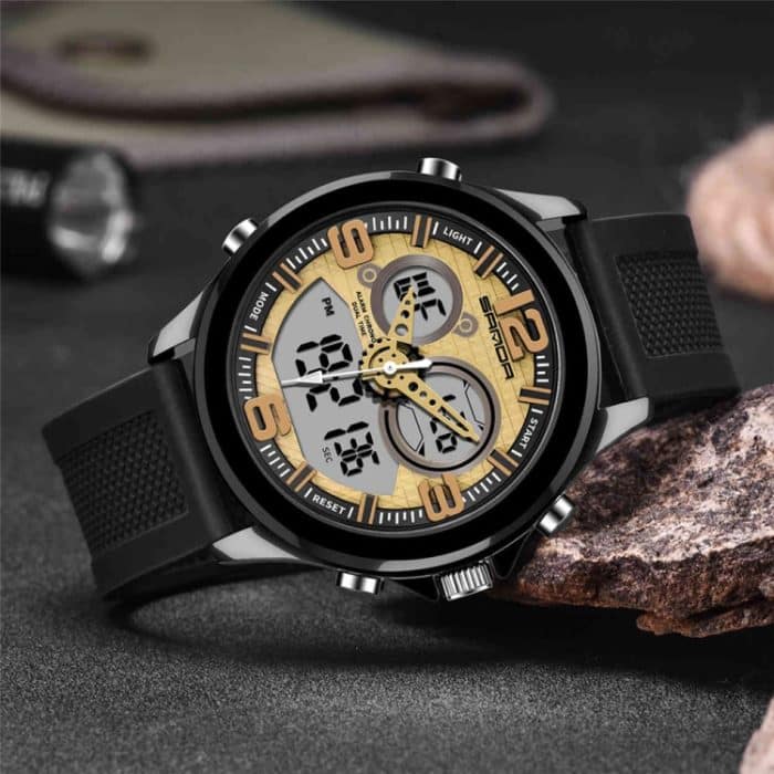 SANDA 793 Gezeitenuhr mit großem Zifferblatt, Studenten-Modetrend, multifunktionale, doppelt leuchtende, wasserdichte elektronische Uhr – Bild 6