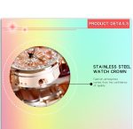 SANDA 1017 Damenuhr „All Over The Sky Star“, 360 Grad drehbare Uhr, Diamant-Stahlband, Damenuhr – Bild 8