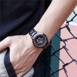 SANDA1009 Herrenuhr, Student, lässig, wasserdicht, Stahlband, Herrenuhr – Bild 14