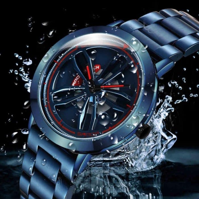 SANDA1009 Herrenuhr, Student, lässig, wasserdicht, Stahlband, Herrenuhr – Bild 10