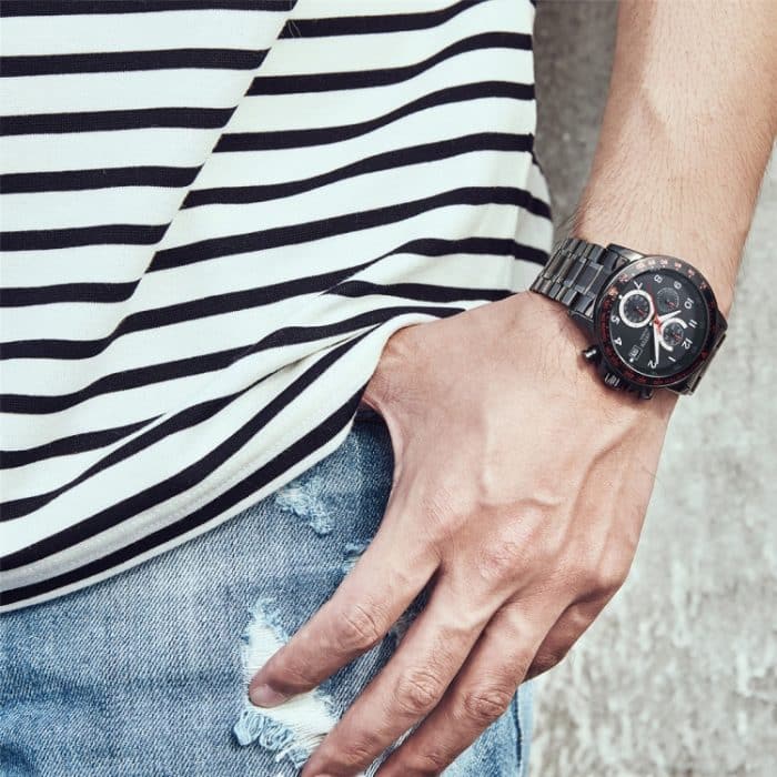 OCHSTIN 6112 Herren Multifunktionsuhr Mode Sport Business Kalender Leuchtende Herrenuhr Quarzuhr Stahluhr – Bild 12