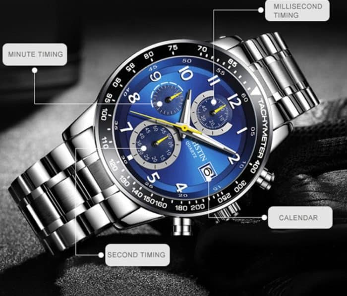 OCHSTIN 6112 Herren Multifunktionsuhr Mode Sport Business Kalender Leuchtende Herrenuhr Quarzuhr Stahluhr – Bild 7