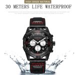 OCHSTIN 6116 Herren Leder Kalender Multifunktions Freizeit Herren Wasserdichte Uhr – Bild 12