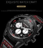 OCHSTIN 6116 Herren Leder Kalender Multifunktions Freizeit Herren Wasserdichte Uhr – Bild 5