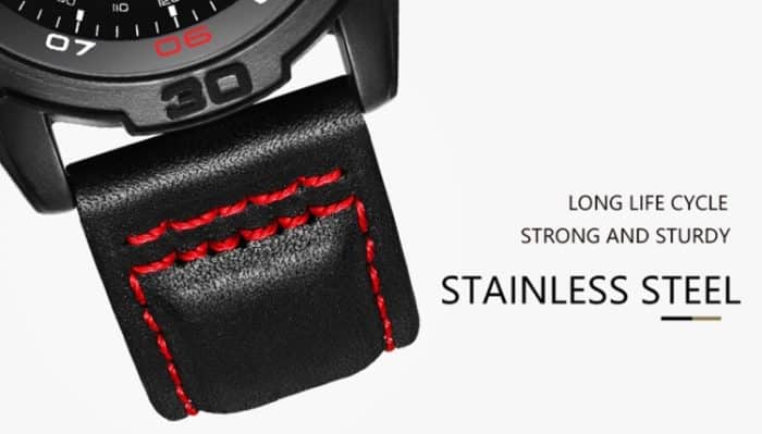 OCHSTIN 6116 Herren Leder Kalender Multifunktions Freizeit Herren Wasserdichte Uhr – Bild 9